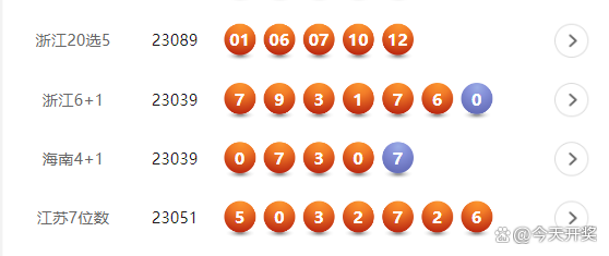 浙江6+1开奖号码，数字背后的故事与期待