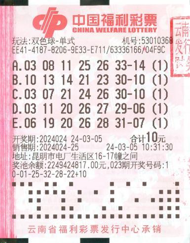 揭秘双色球2023043期开奖号码，幸运数字背后的故事与彩民心声