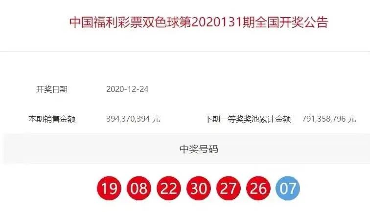 福利彩票双色球131期开奖揭秘，梦想与现实的碰撞