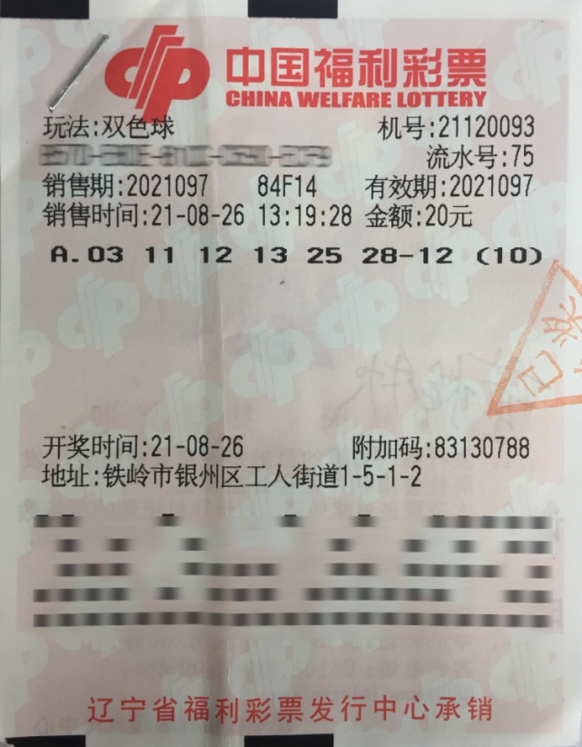福利彩票中奖号码2021032，梦想照进现实的奇迹