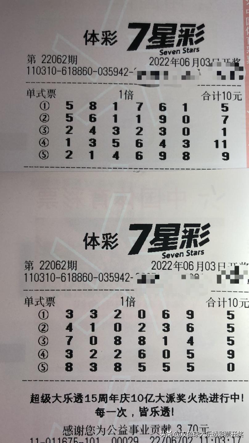 探索体彩7星彩22062，数字背后的幸运与希望